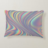Iridescent Holographic Swirl Texture アクセントクッション (裏面)
