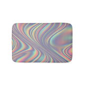 Iridescent Holographic Swirl Texture バスマット (正面)