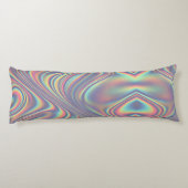Iridescent Holographic Swirl Texture ボディピロー (裏面)