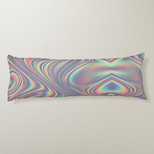 Iridescent Holographic Swirl Texture ボディピロー (裏面)