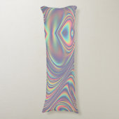 Iridescent Holographic Swirl Texture ボディピロー (正面縦)