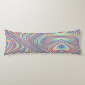 Iridescent Holographic Swirl Texture ボディピロー (正面)