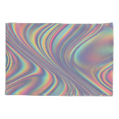 Iridescent Holographic Swirl Texture 枕カバー (裏面)