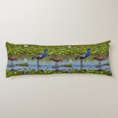 Iridescent Jacana & Rusty Companion – Elegant Body ボディピロー (裏面)