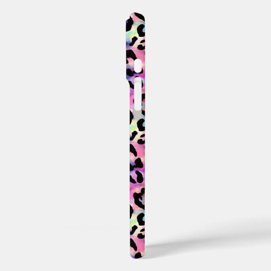 Iridescent Leopard Print Monogrammed Case-Mate iPhoneケース (裏面 / 左)