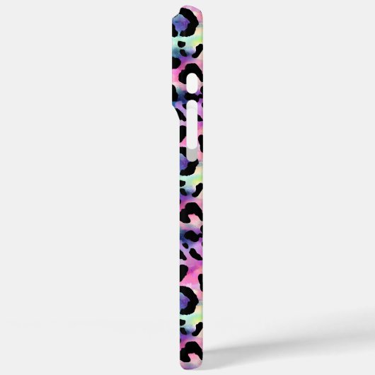 Iridescent Leopard Print Monogrammed Case-Mate iPhoneケース (裏面 / 左)