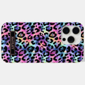 Iridescent Leopard Print Monogrammed Case-Mate iPhoneケース (裏面 (横))