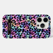Iridescent Leopard Print Monogrammed Case-Mate iPhoneケース (裏面 (横))