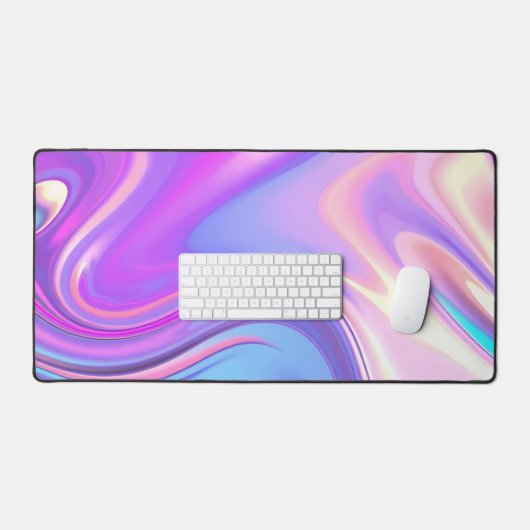 Iridescent Liquid Motion デスクマット (キーボード&マウス)