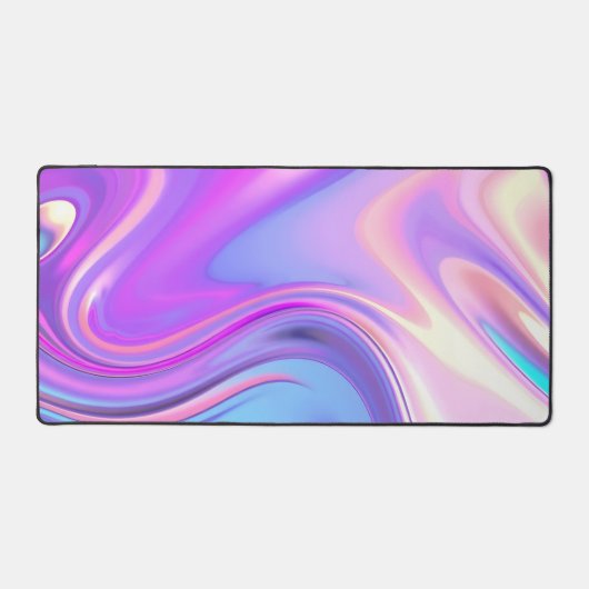 Iridescent Liquid Motion デスクマット (正面)