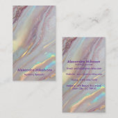 Iridescent Marble Luxury 名刺 (正面/裏面)