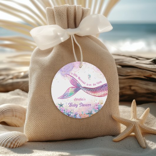 Iridescent Mermaid Tail Pastel Ocean Girl フェイバータグ