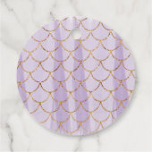 Iridescent Mermaid Tail Pastel Ocean Girl フェイバータグ (裏面)