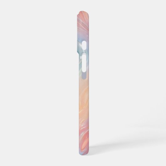 Iridescent Mermaid Waves Phone Case iPhone 16ケース (左側面)