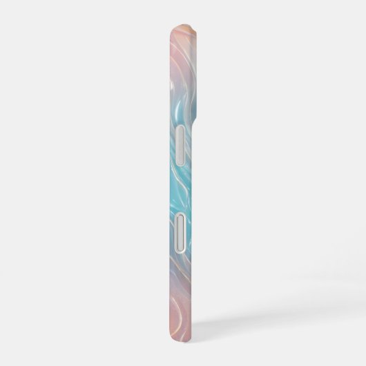 Iridescent Mermaid Waves Phone Case iPhone 16ケース (右側面)