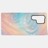 Iridescent Mermaid Waves Phone Case Samsung Galaxyケース (裏面横)