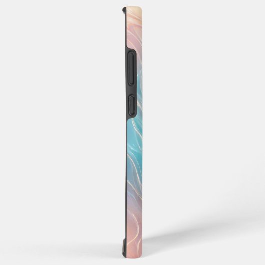 Iridescent Mermaid Waves Phone Case Samsung Galaxyケース (右側面)