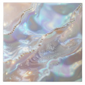 Iridescent Mother of Pearl Abstract ID1173b タイル (正面)