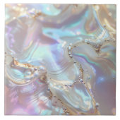 Iridescent Mother of Pearl Abstract ID1173c タイル (正面)