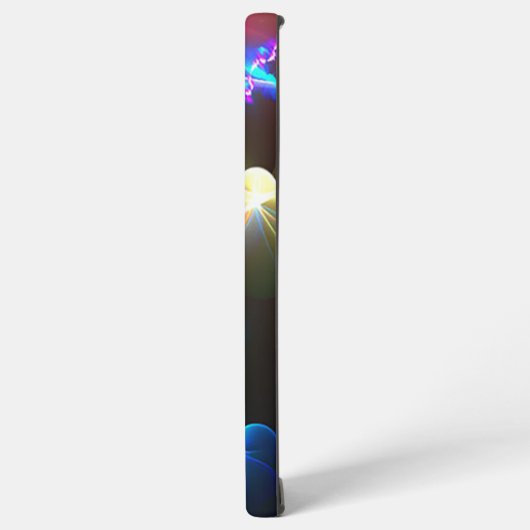 Iridescent Neon Fractal Wing Art  Samsung Galaxyケース (左側面)