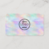 Iridescent Opal Qrコードスタイリッシュに接続 名刺 (裏面)