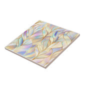 Iridescent Pastel Abstract Ceramic Tile タイル (側面)