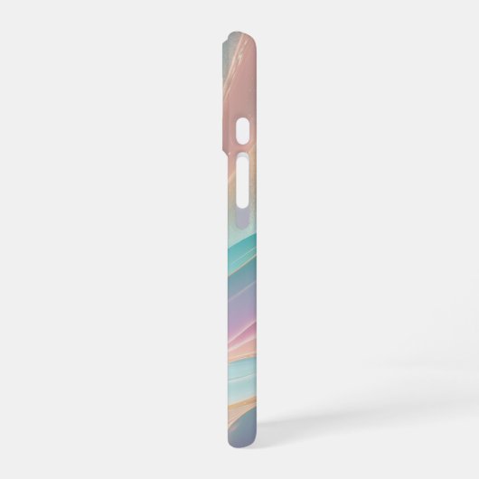 Iridescent Pastel Aurora Phone Case iPhone 16ケース (左側面)