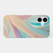 Iridescent Pastel Aurora Phone Case iPhone 16ケース (裏面横)