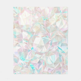 Iridescent pastel crystal フリースブランケット