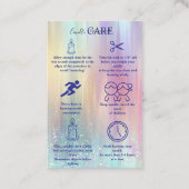 Iridescent Pastel Luxury Candle Care 名刺 (正面)