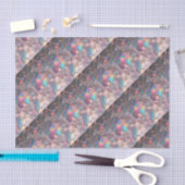 Iridescent Pearlized Faux Rose Gold Decoupage  薄葉紙 (クラフト)