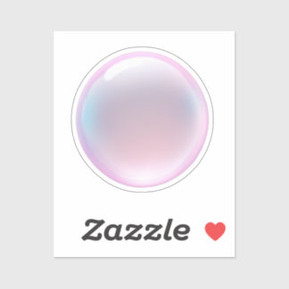 Iridescent Pink Bubble Emoji シール