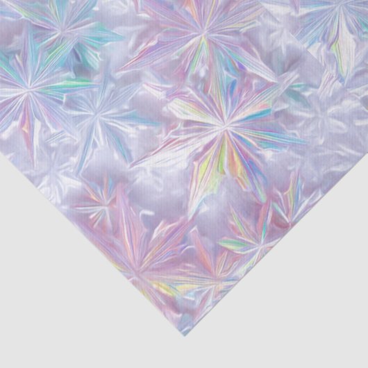 Iridescent shimmering snowflakes pattern 薄葉紙 (詳細)