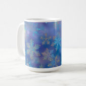 Iridescent snowflakes コーヒーマグカップ (正面左)