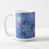 Iridescent snowflakes コーヒーマグカップ (左)