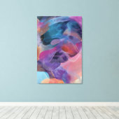 Iridescent Thread Face Prism Portrait キャンバスプリント (インサイチュ (ウッドフロア))