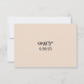Iridescent Vow QR Code Wedding RSVP Card (裏面)