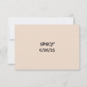 Iridescent Vow Wedding RSVP Card (裏面)