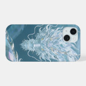 Iridescent Water Dragon Art Fantasy Dragon Design  iPhone 15ケース (裏面横)