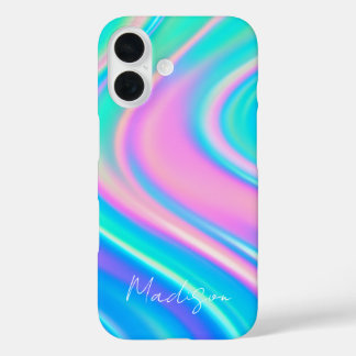 Iridescent Wave Flow iPhone 16ケース
