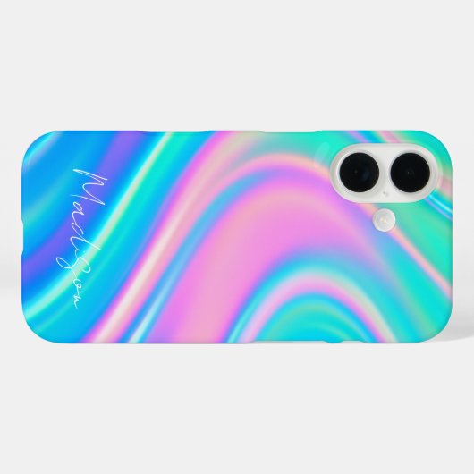 Iridescent Wave Flow Case-Mate iPhoneケース (裏面 (横))