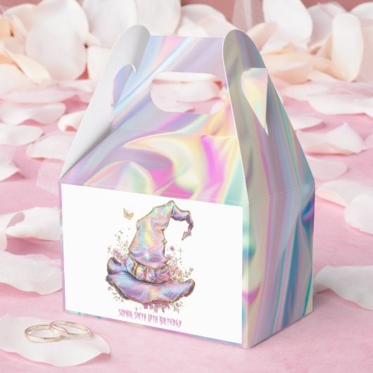 Iridescent Witch Hat Birthday  フェイバーボックス (ウェディング)