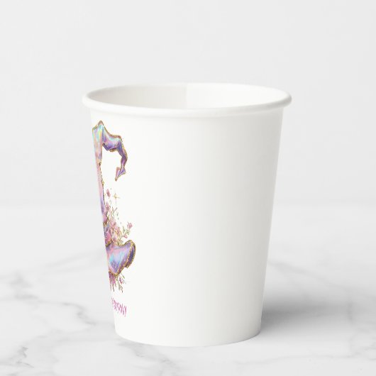 Iridescent Witch Hat Birthday  紙コップ (左)