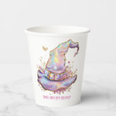 Iridescent Witch Hat Birthday  紙コップ (正面)