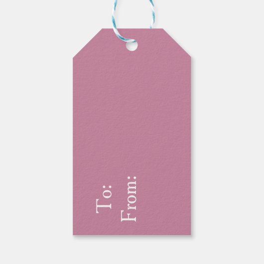 Iridesecent Pink and Purple Sequin ギフトタグ (裏面)