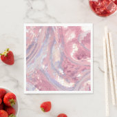 Iridesecent Pink and Purple Sequin スタンダードランチョンナプキン (インサイチュ)