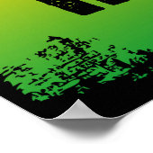 IRIEジャマイカパトゥールチロリラックスパトロピカルアート ポスター (角)