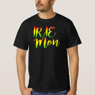 Irie月曜日-よい感情のラスタのレゲエだけティーを定着させます Tシャツ