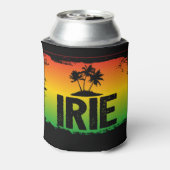 IRIE熱帯のヤシの木のラスタ旗の色 缶クーラー (缶裏面)