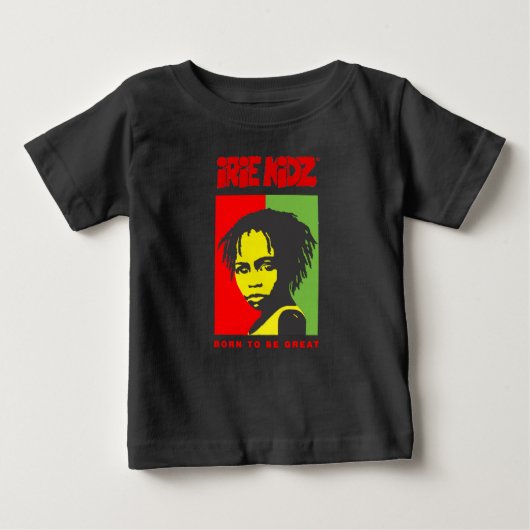 IRIE KIDZ®の「ラスタの子供」のベビーのTシャツ ベビーTシャツ (正面)
